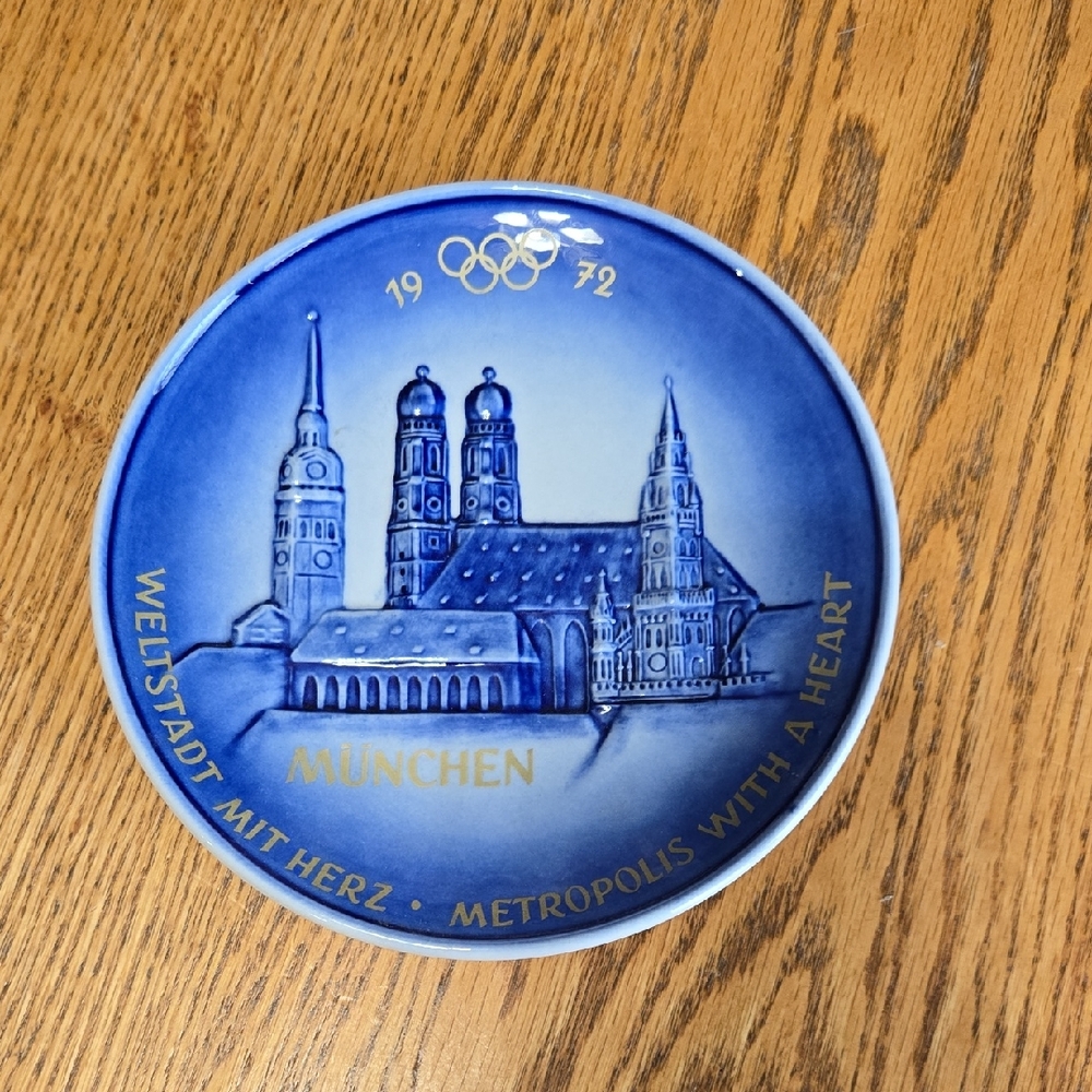 Goebel Blue and White Munich Plate